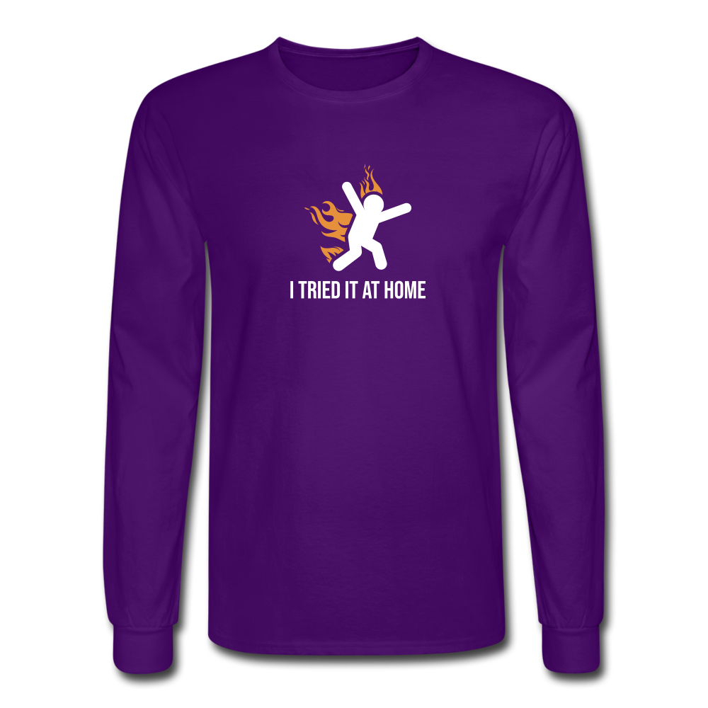 I Tried it at Home LS Tshirt - purple