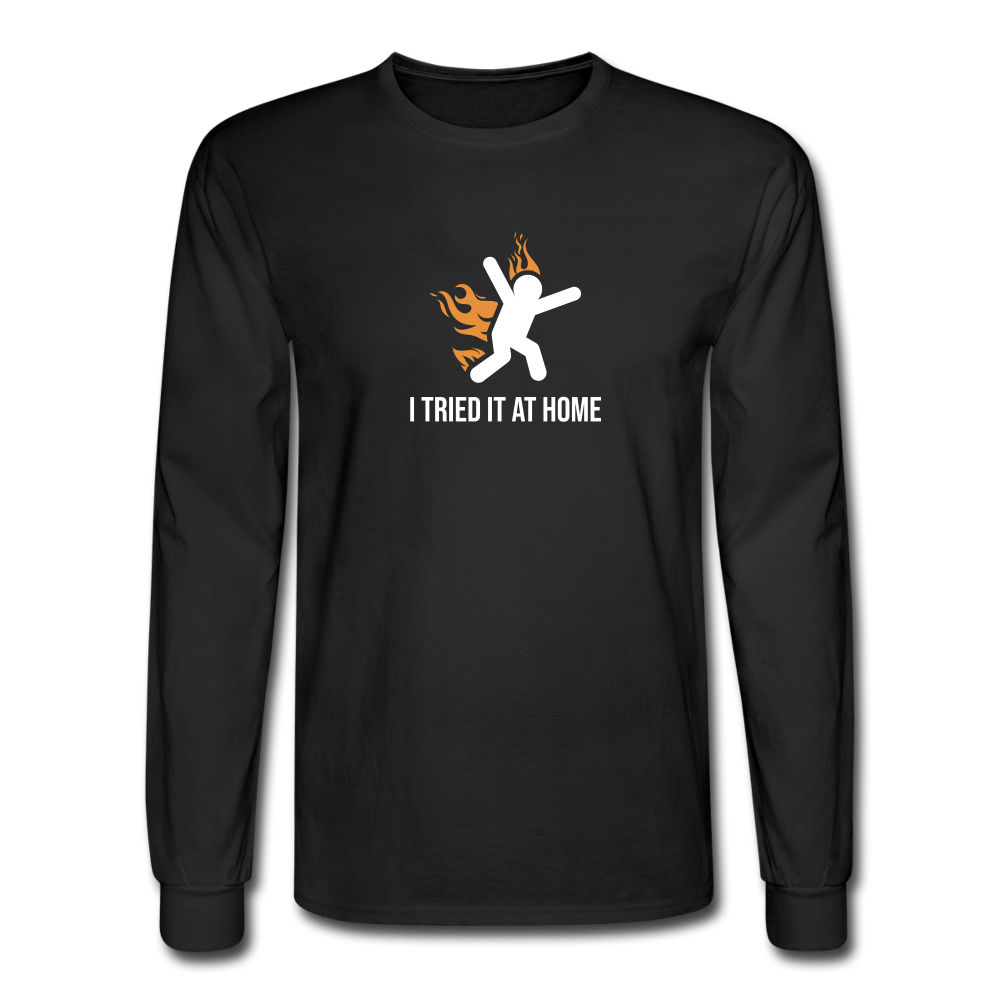 I Tried it at Home LS Tshirt - black