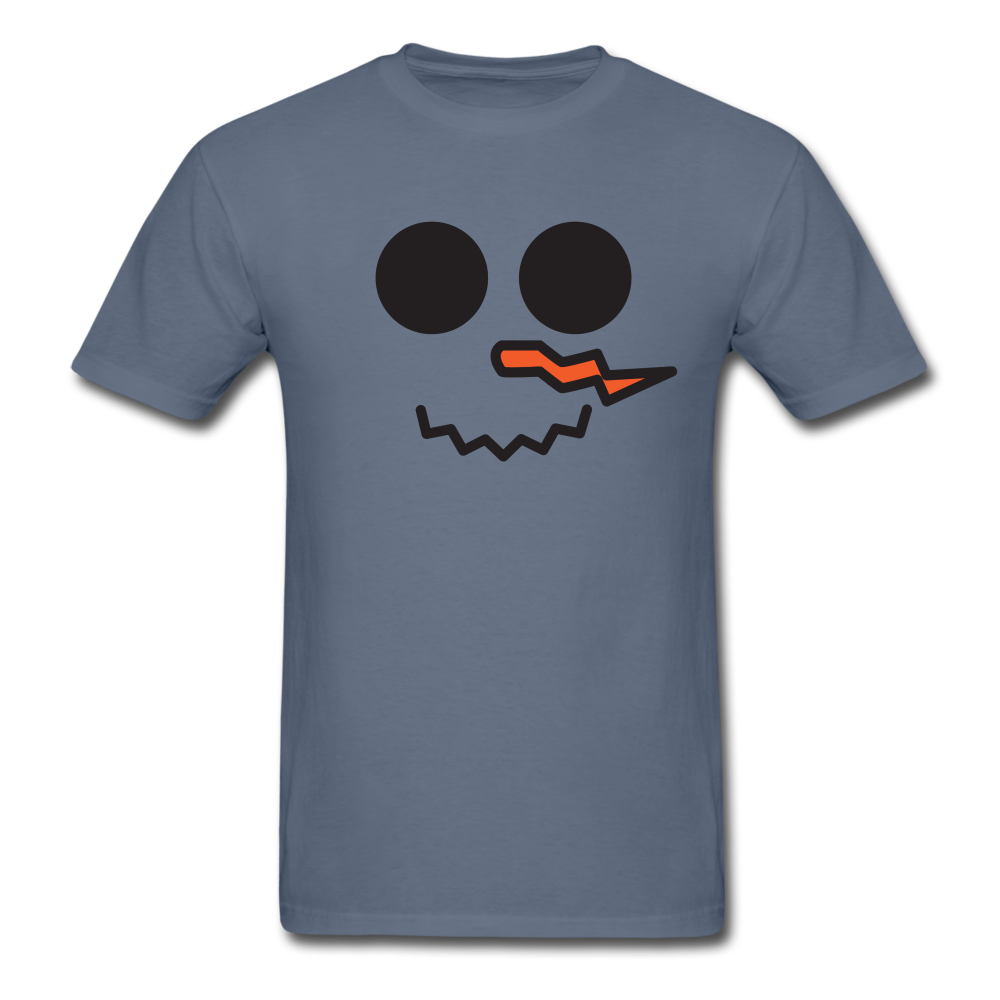 Snowman Face 2 SS TShirt - denim
