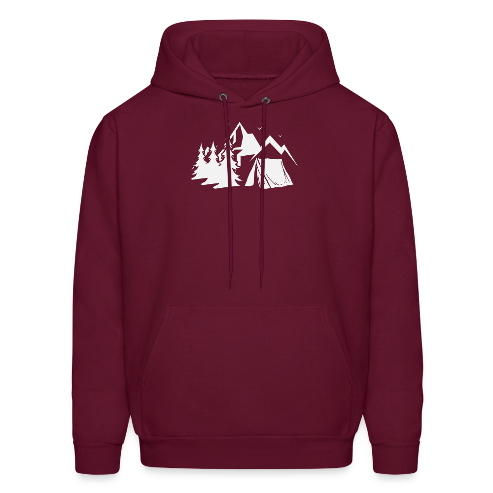 Camping Hoodie - burgundy