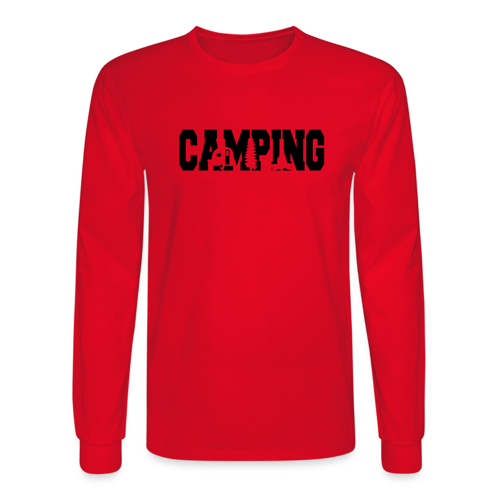 Camping 2 Long Sleeve T-Shirt - red