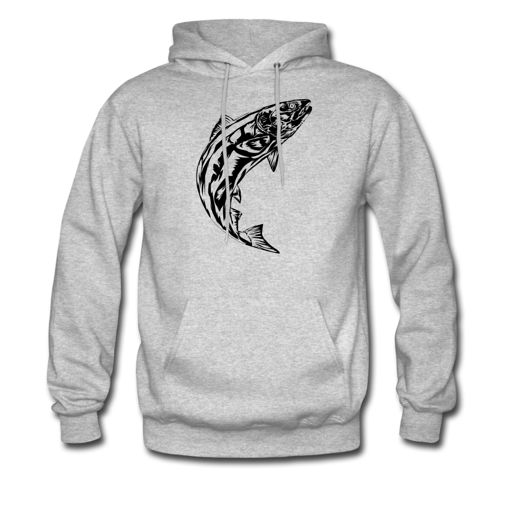 Jumping Fish Hoodie - heather gray