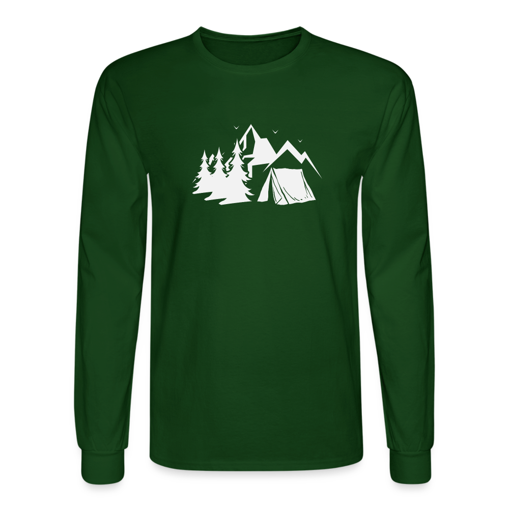 Camping Long Sleeve T-Shirt - forest green