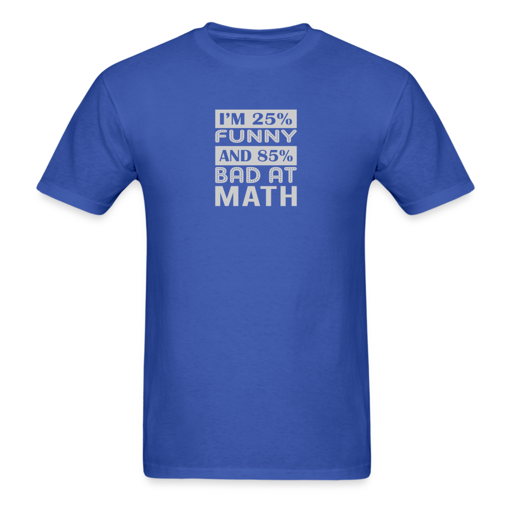 I'm 25% Funny T-Shirt - royal blue