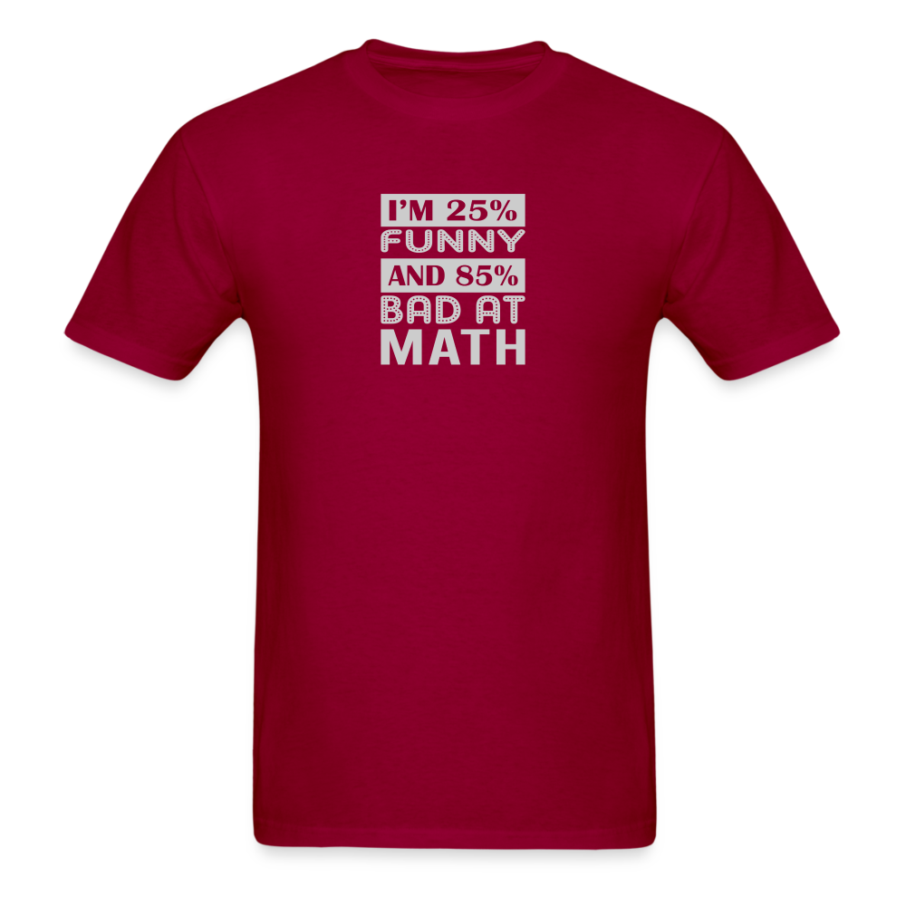 I'm 25% Funny T-Shirt - dark red