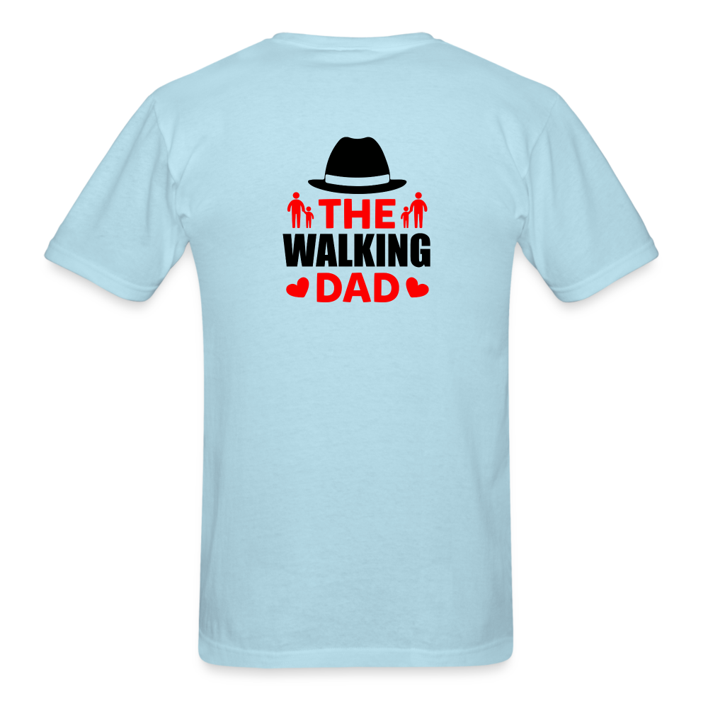 The Walking Dad T-Shirt - powder blue