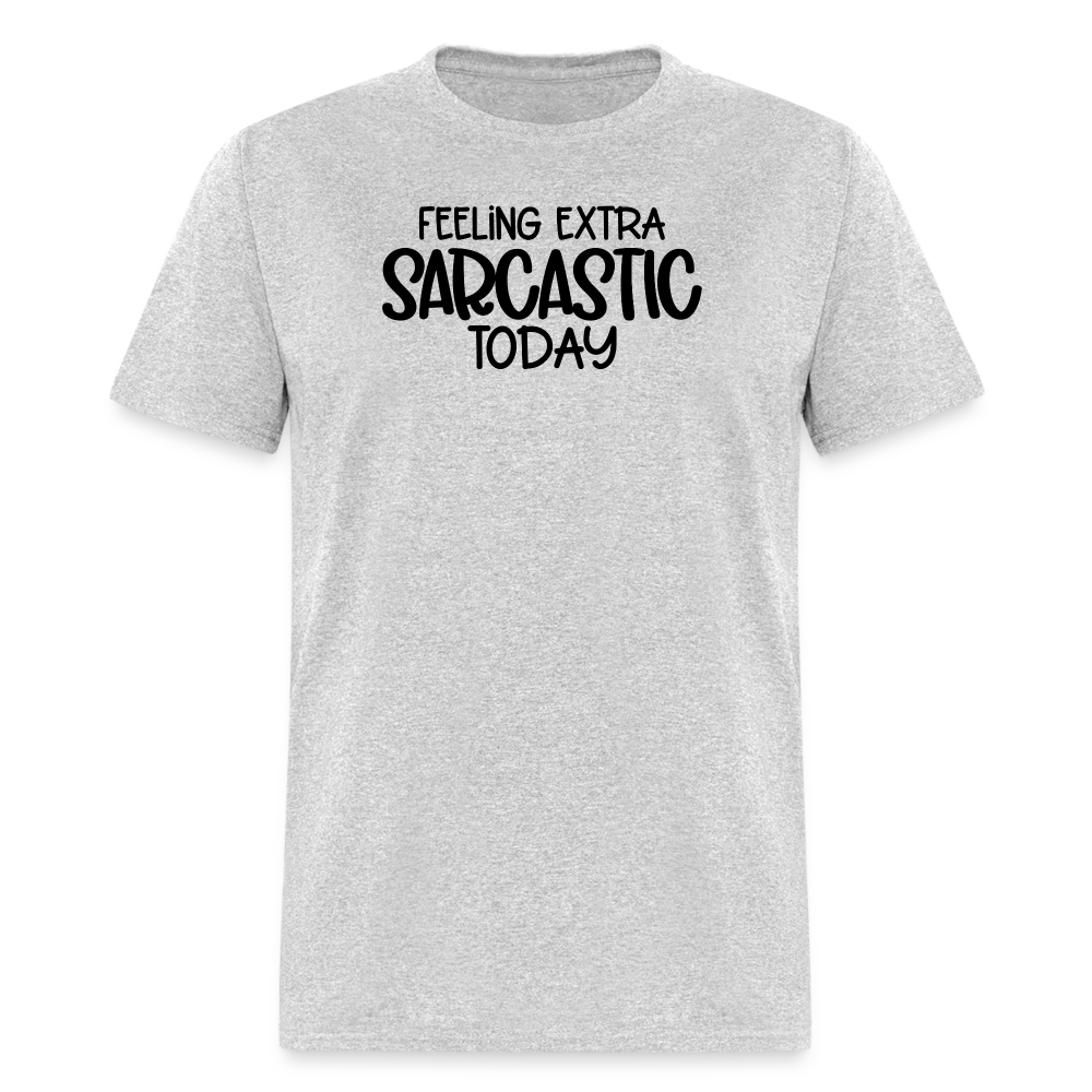Feeling Extra Sarcastic BL T-Shirt - heather gray