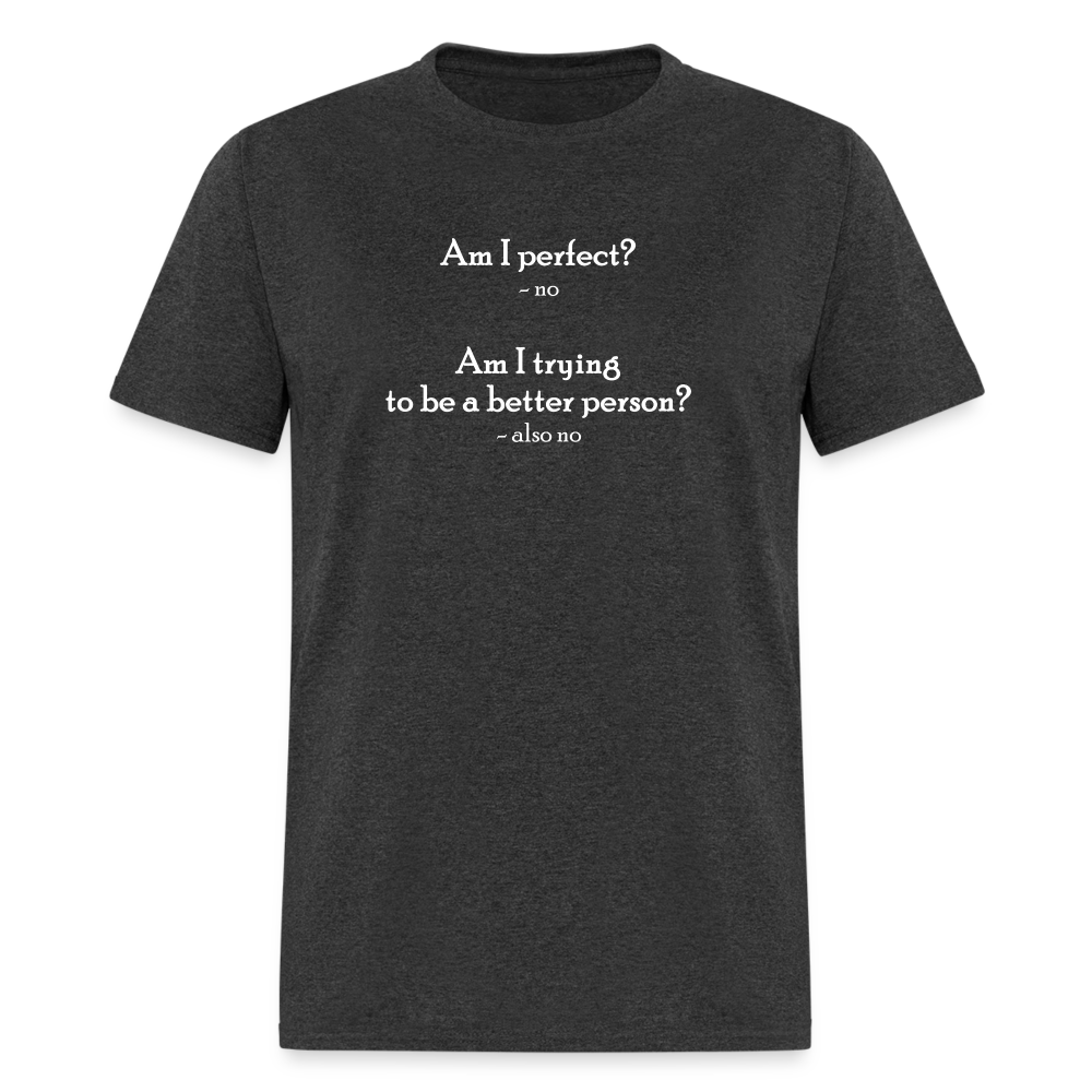 Am I Perfect-w T-Shirt - heather black