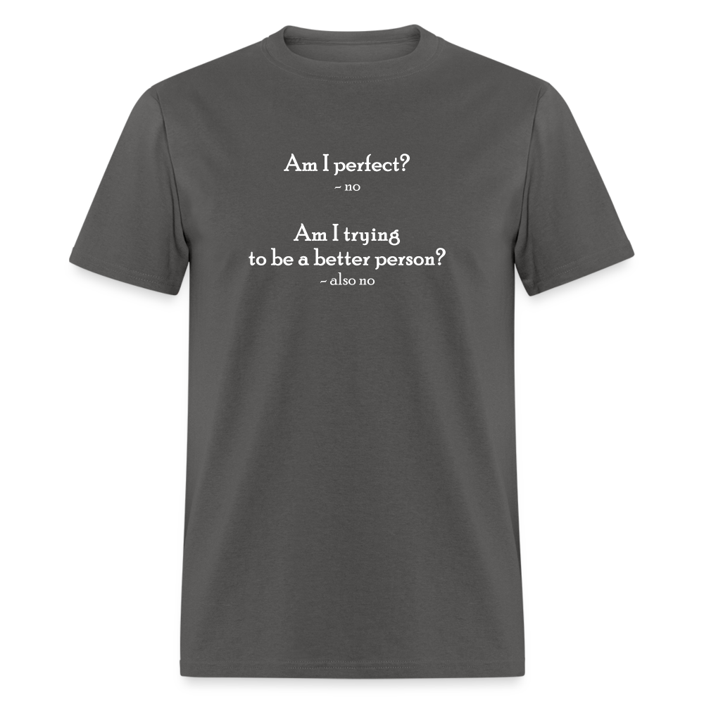 Am I Perfect-w T-Shirt - charcoal