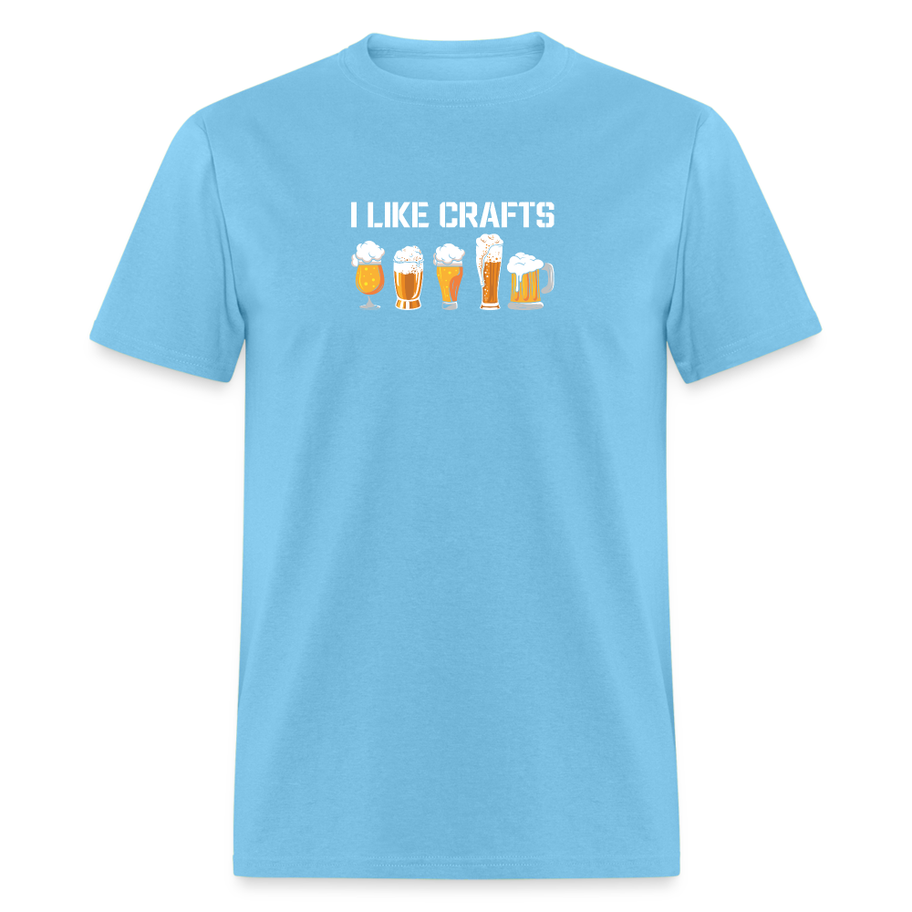 I Like Crafts T-Shirt - aquatic blue