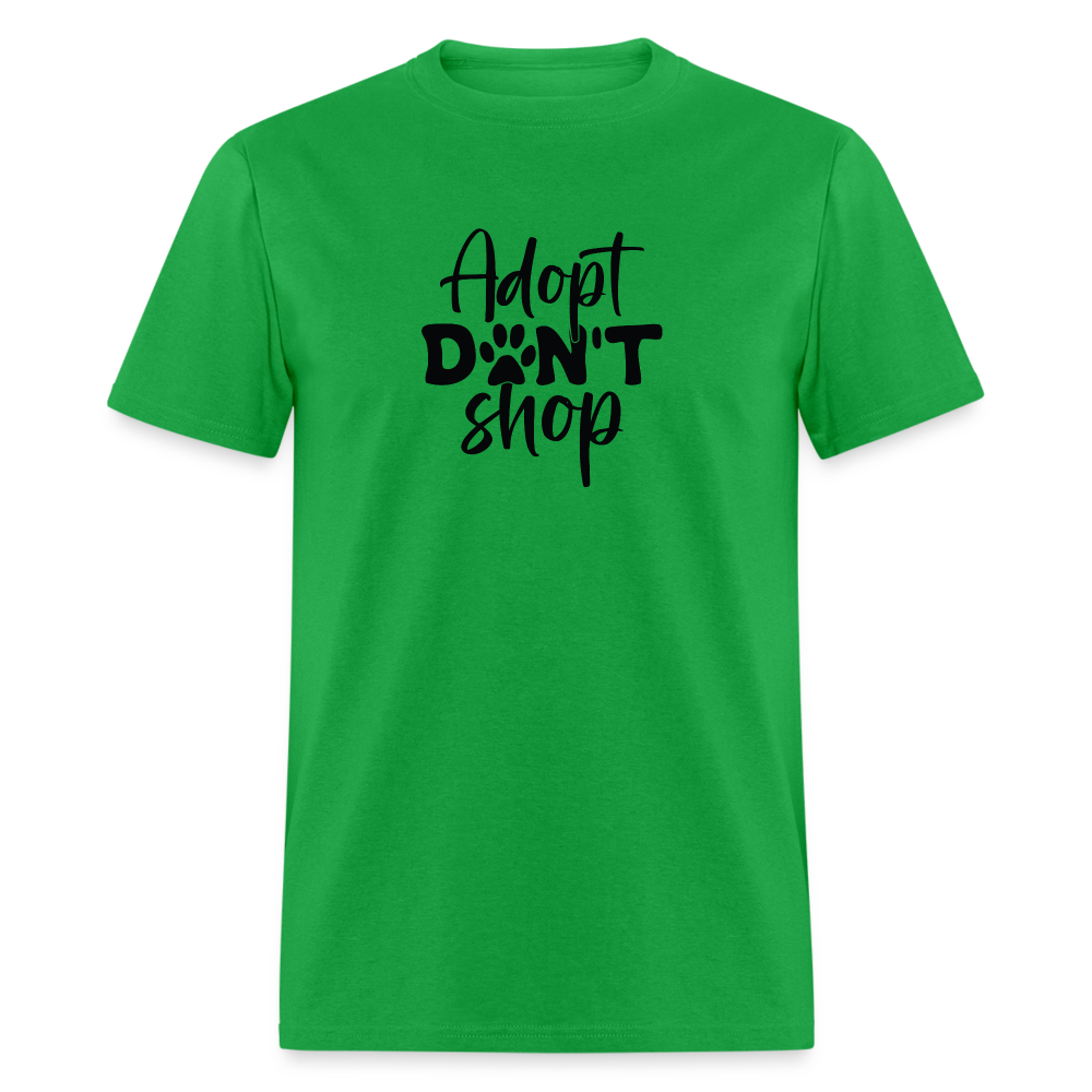 Adopt Don't Shop T-Shirt - bright green