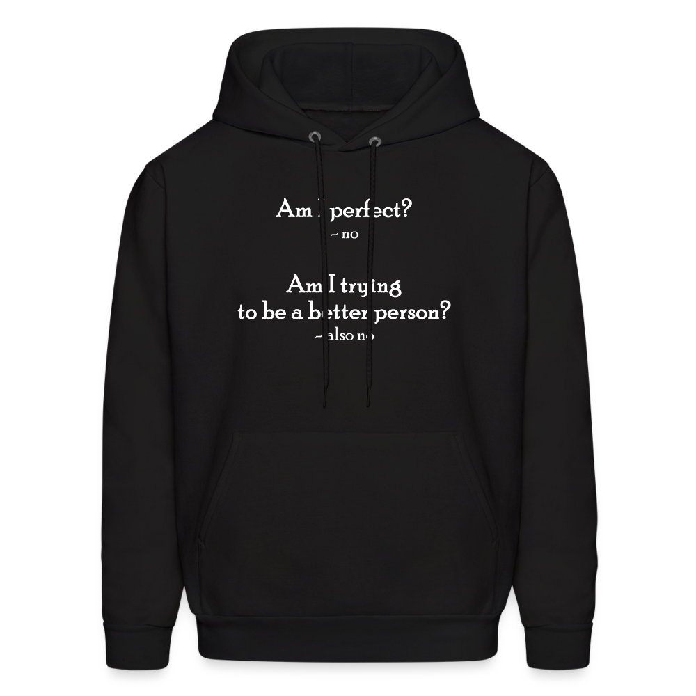 Am I Perfect-w Hoodie - black