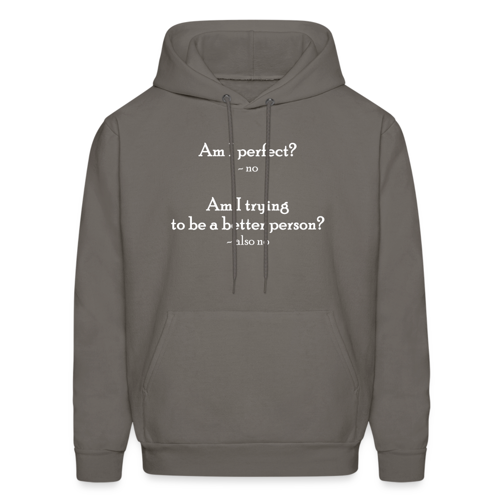 Am I Perfect-w Hoodie - asphalt gray