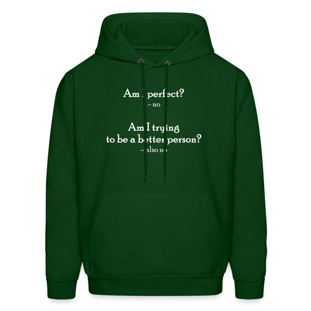 Am I Perfect-w Hoodie - forest green