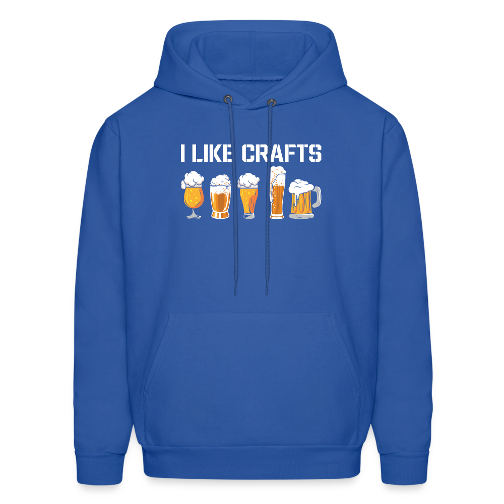 I Like Crafts Hoodie - royal blue