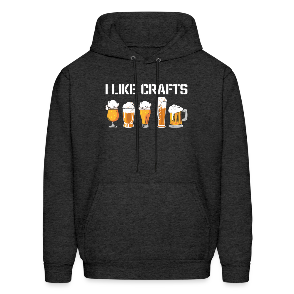 I Like Crafts Hoodie - charcoal grey