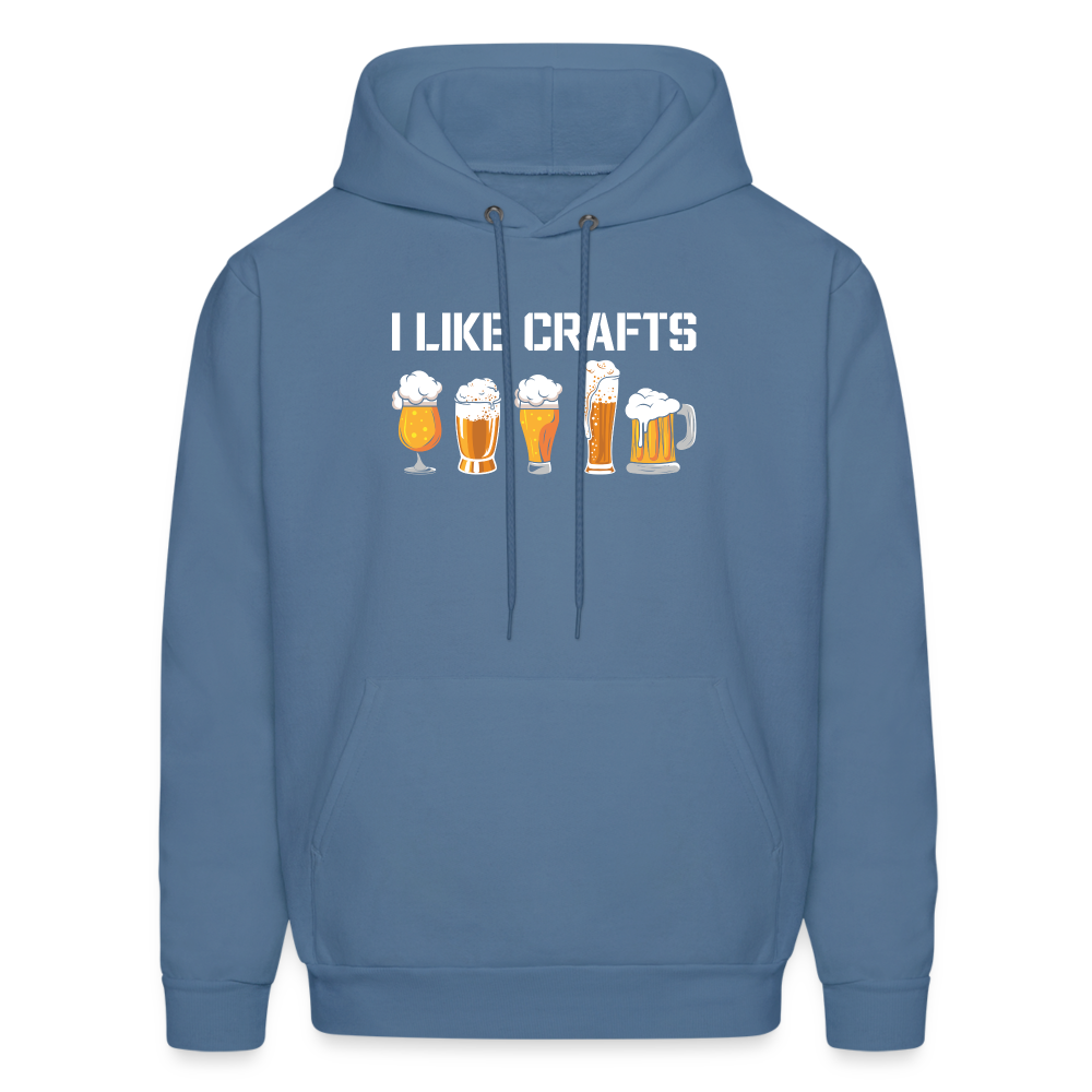 I Like Crafts Hoodie - denim blue