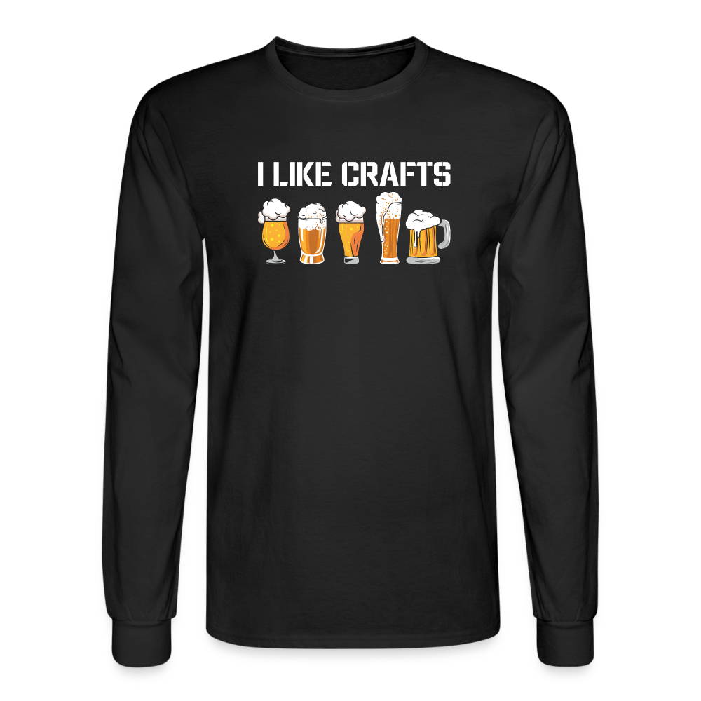 I Like Crafts Long Sleeve T-Shirt - black