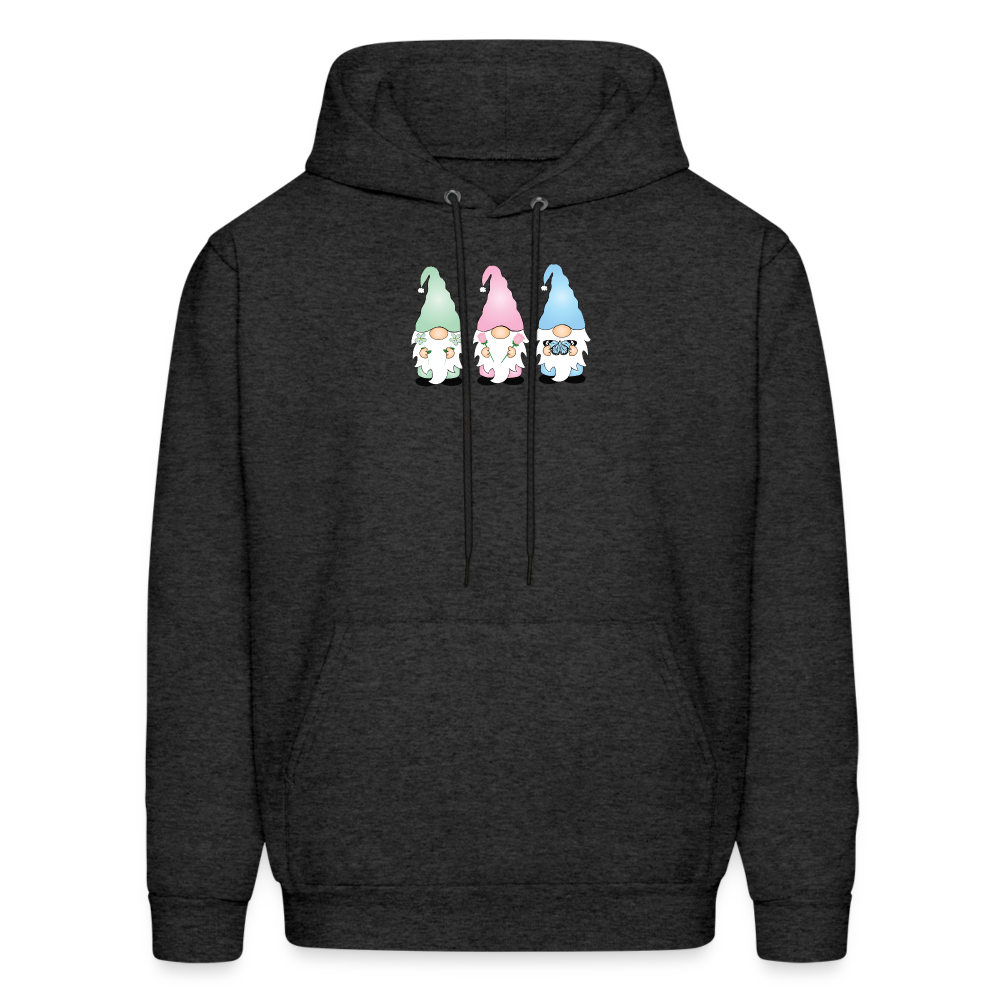 Easter Gnomes Hoodie - charcoal grey