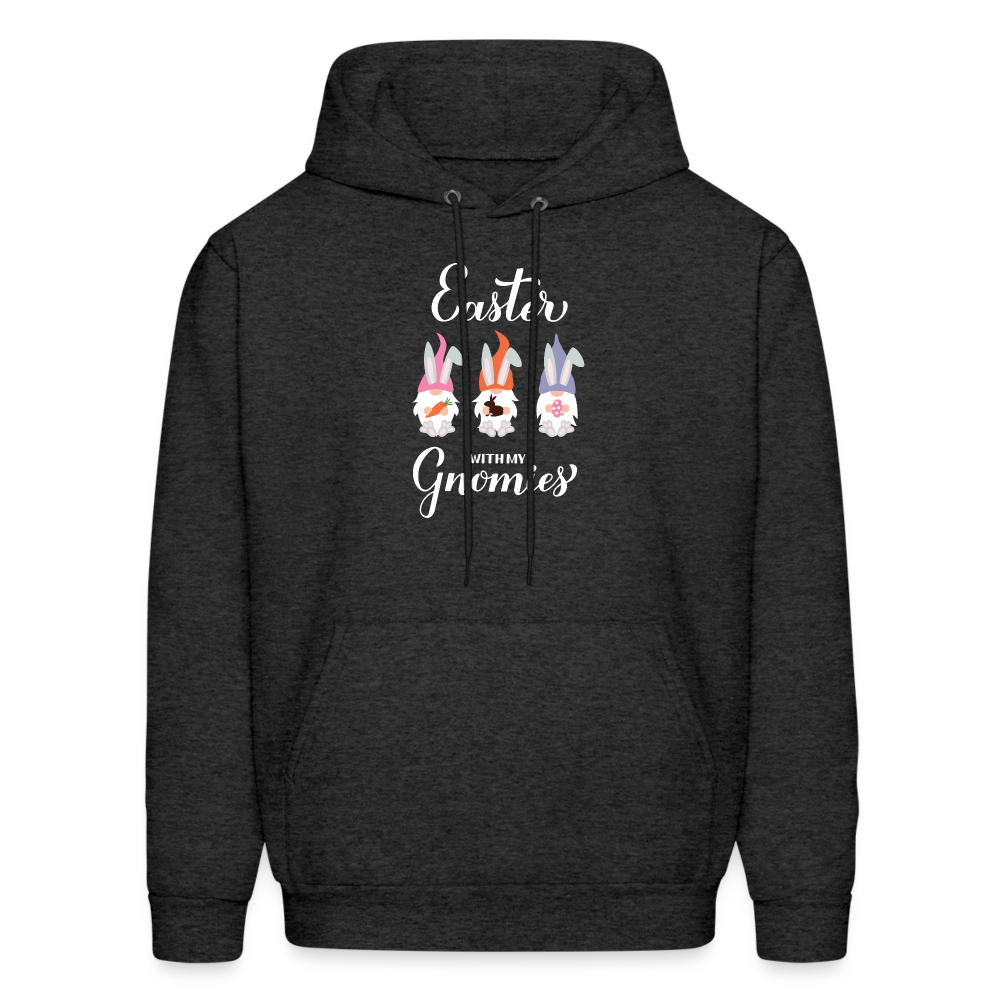 Easter Gnomies Hoodie - charcoal grey