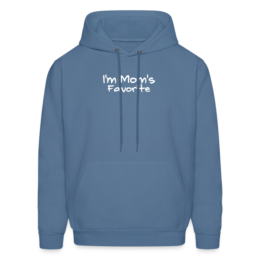 I'm Moms Favorite Hoodie - denim blue