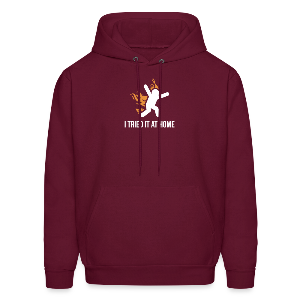 I Tried it at Home Hoodie - burgundy