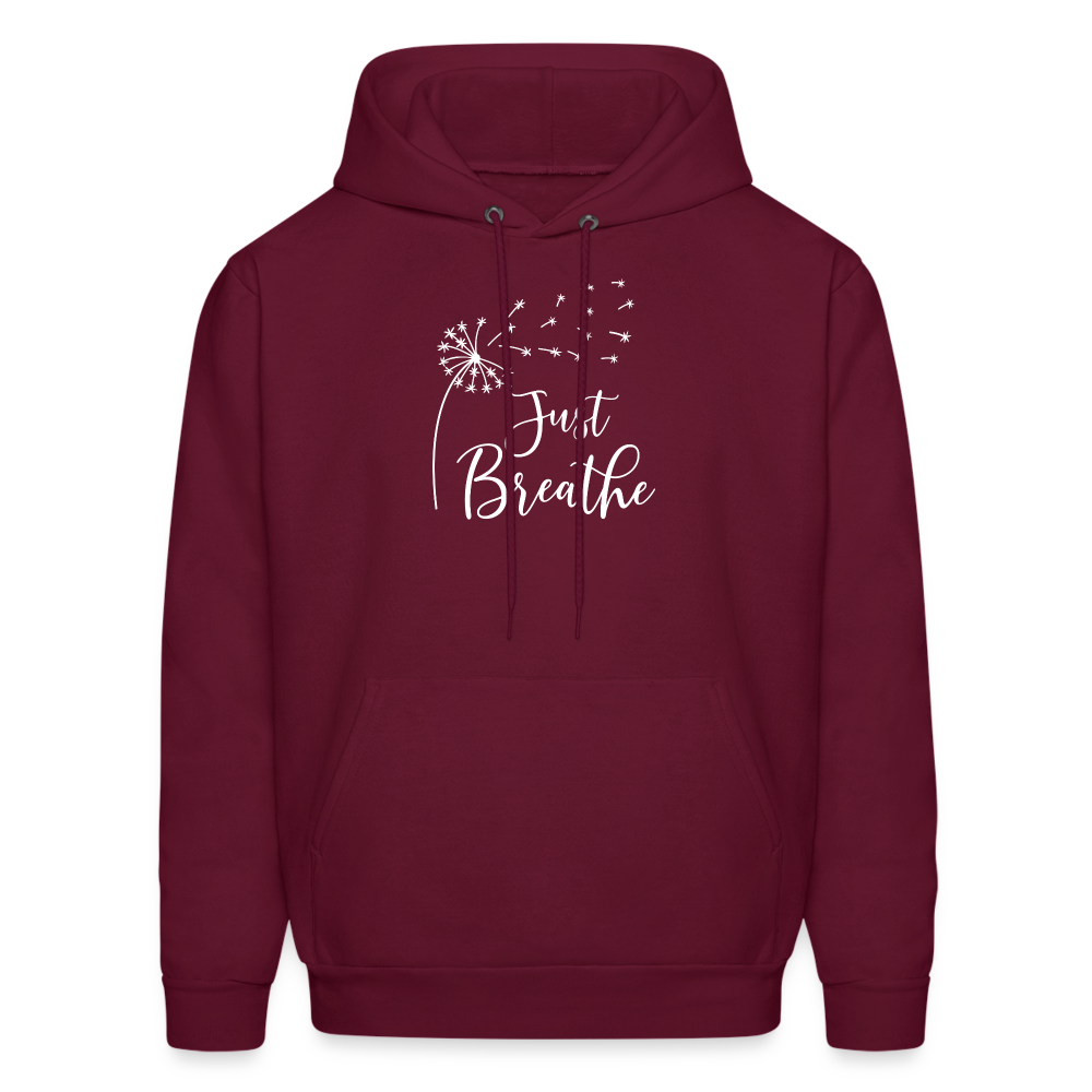 Just Breathe WH Hoodie - burgundy