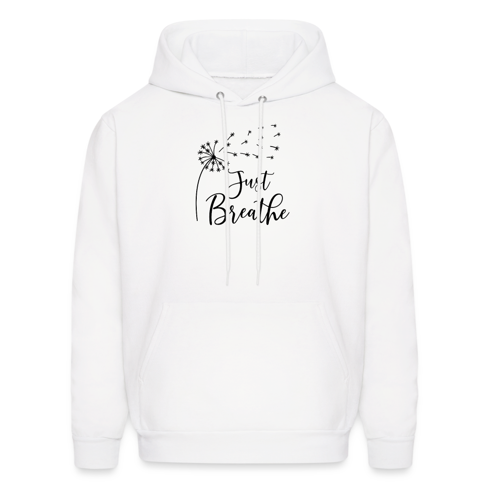 Just Breathe Hoodie - white