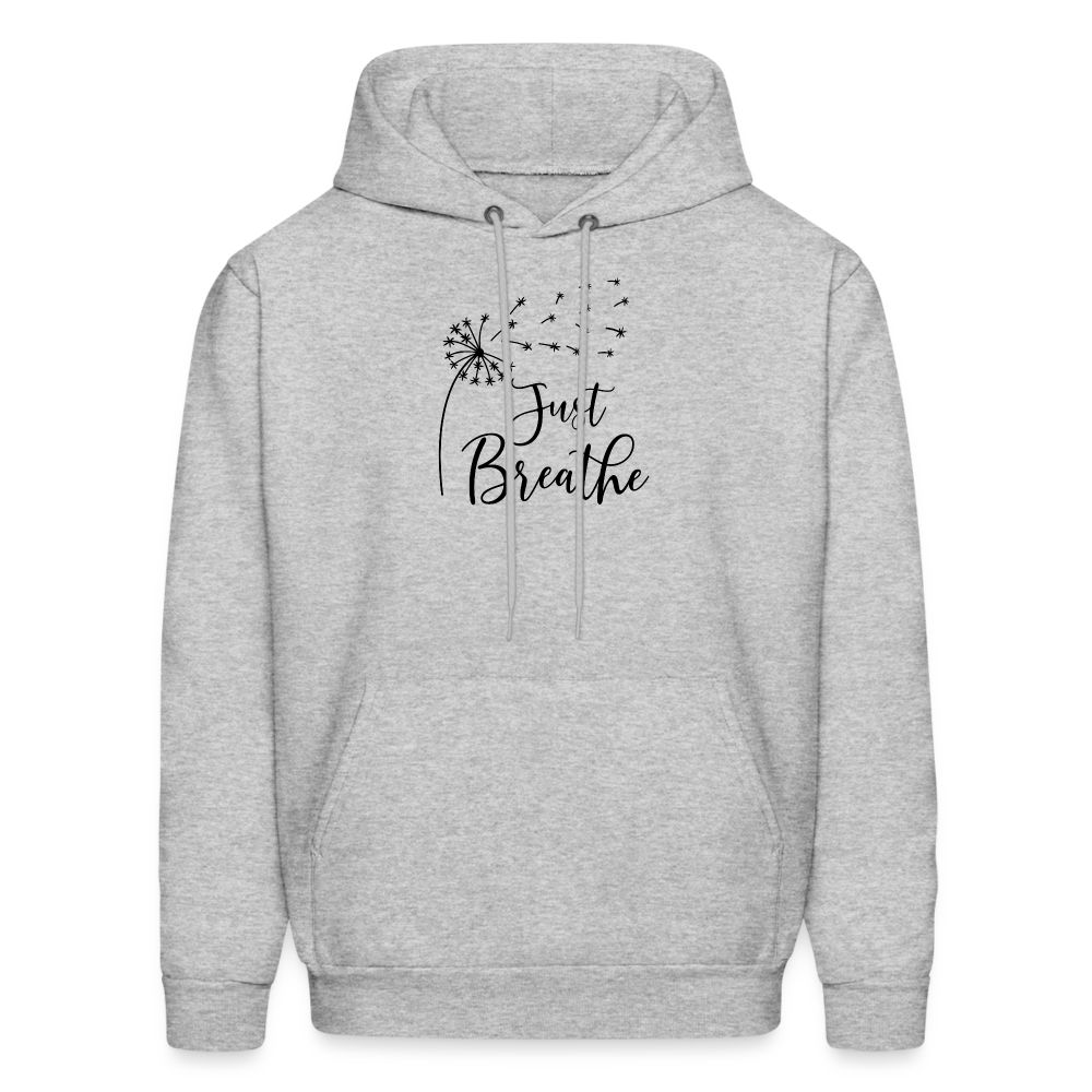 Just Breathe Hoodie - heather gray
