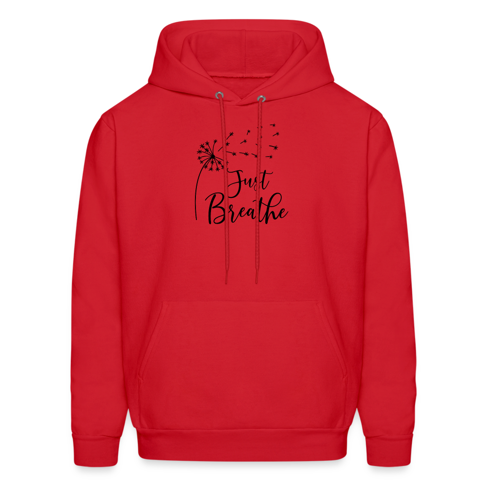 Just Breathe Hoodie - red