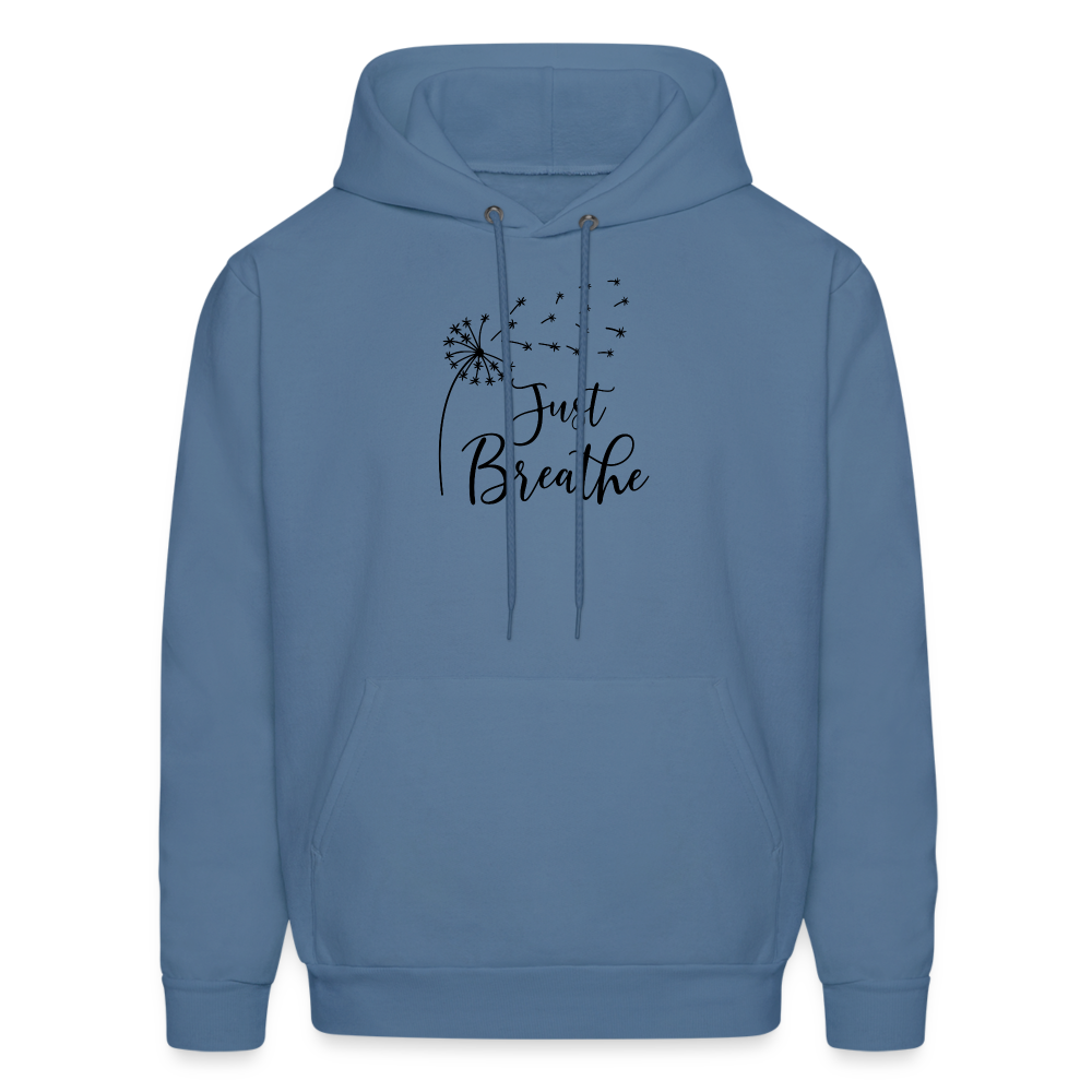 Just Breathe Hoodie - denim blue