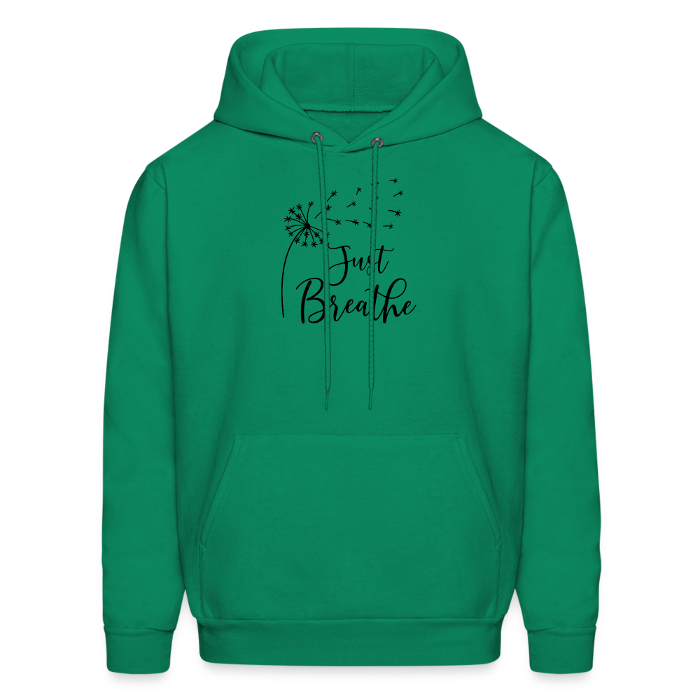 Just Breathe Hoodie - kelly green