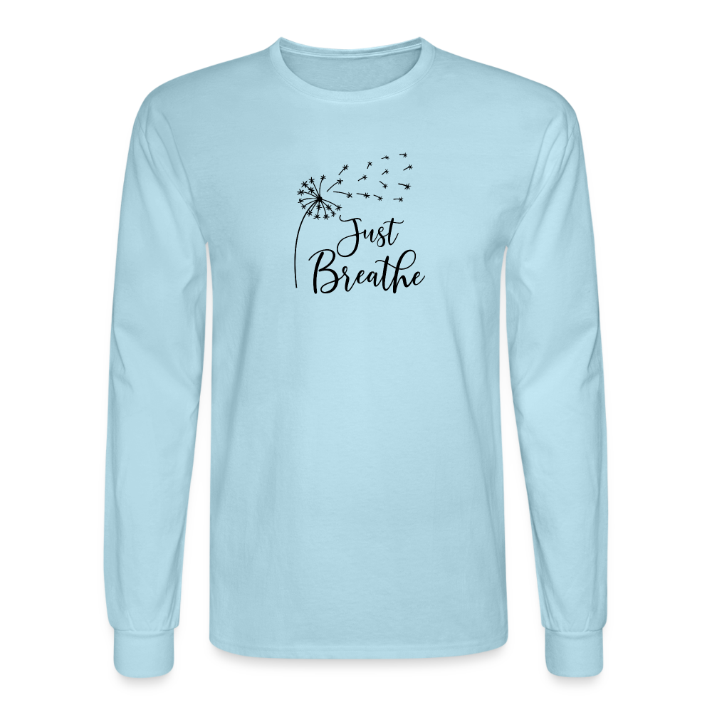 Just Breathe BL Long Sleeve Shirt - powder blue