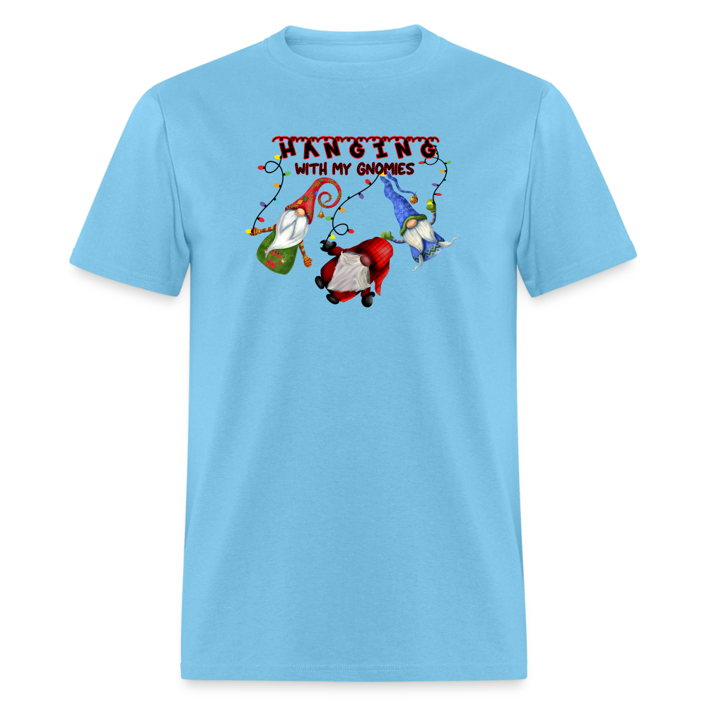 Hanging with my Gnomies T-Shirt - aquatic blue