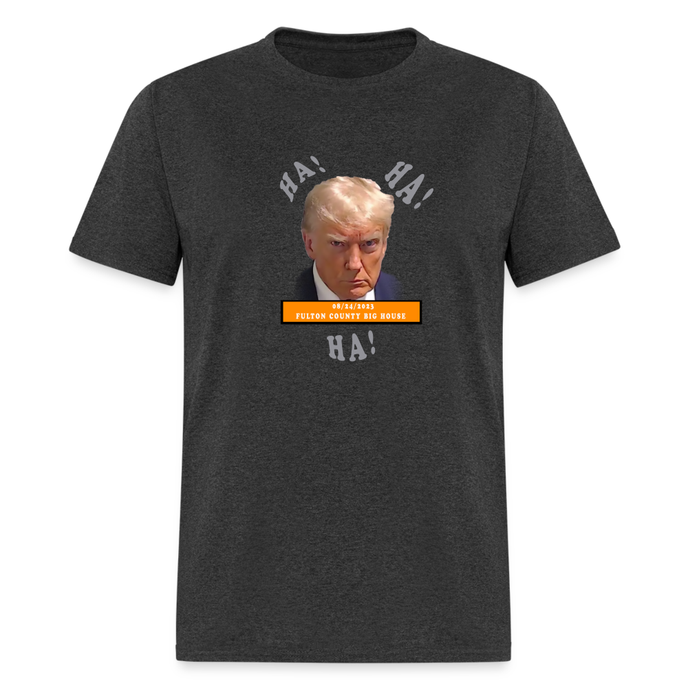 Trump Mugshot T-Shirt - heather black