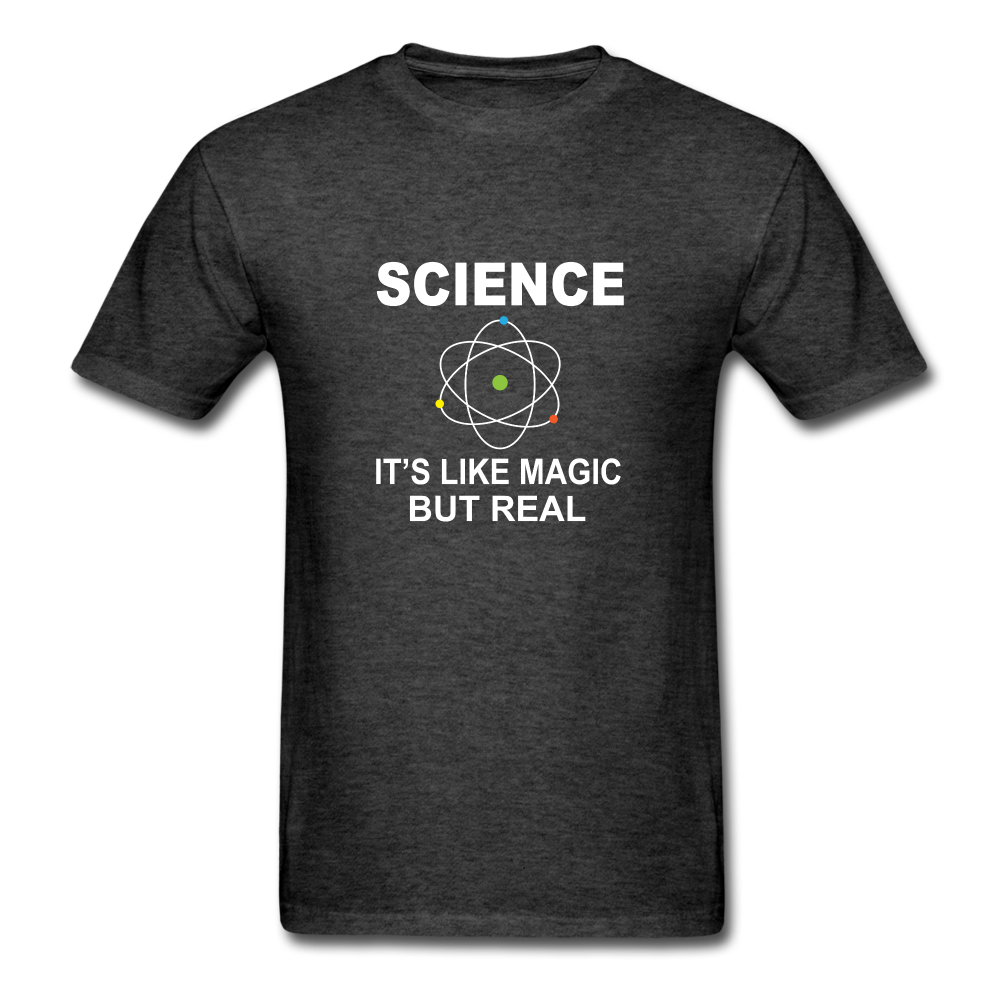 Science It's Like Magic Tshirt - heather black