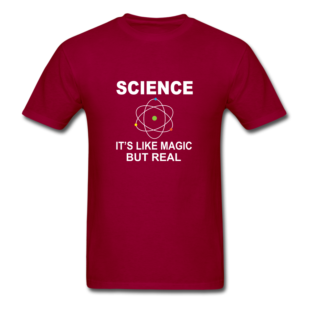 Science It's Like Magic Tshirt - dark red