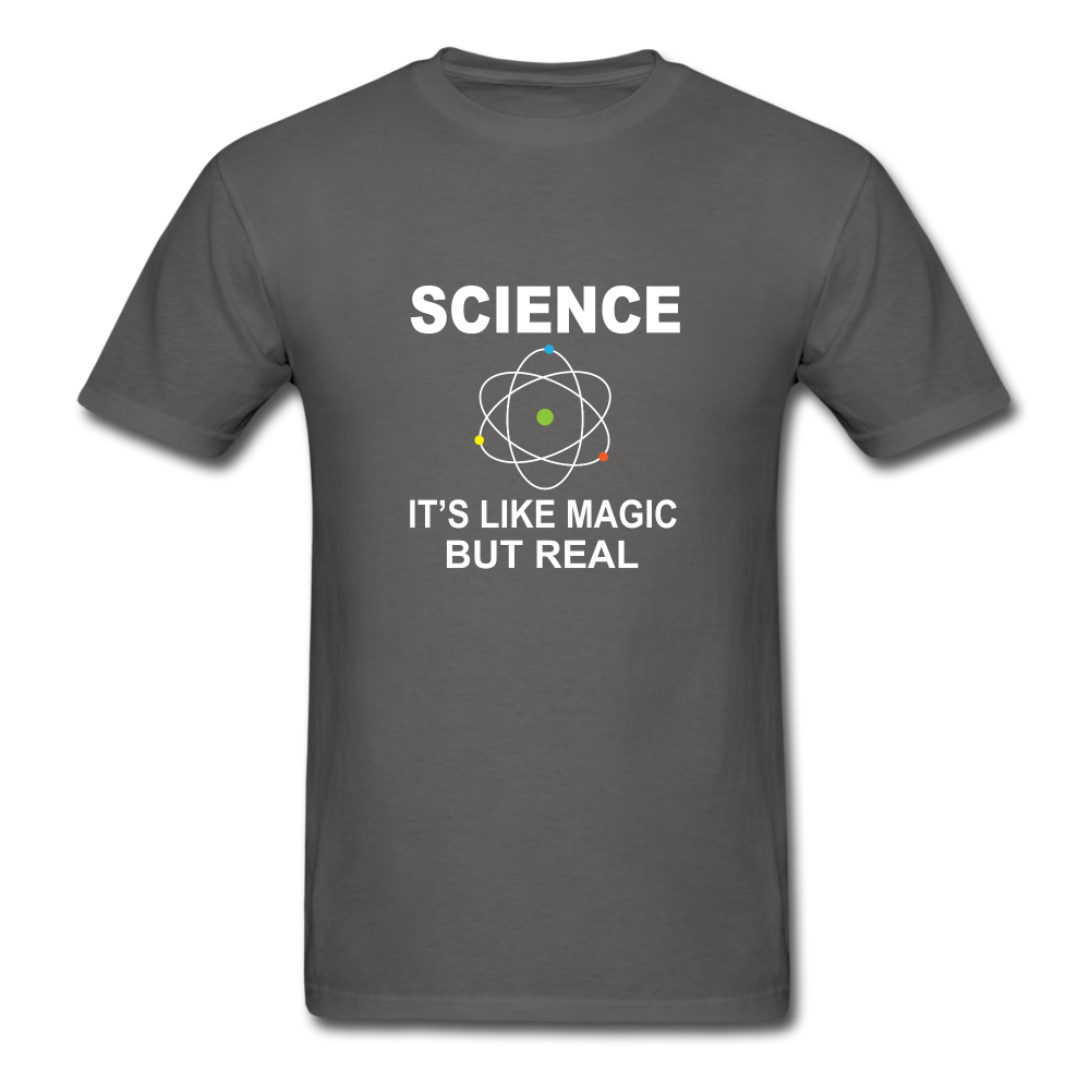 Science It's Like Magic Tshirt - charcoal