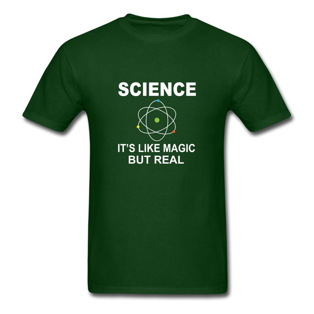 Science It's Like Magic Tshirt - forest green