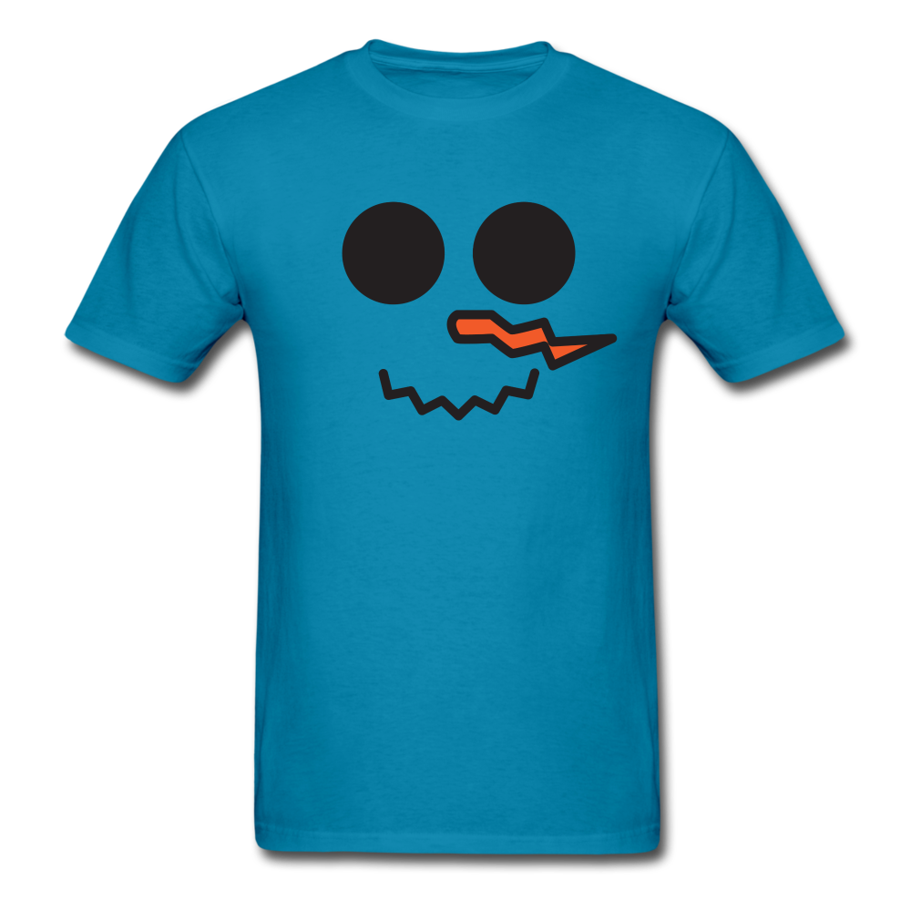 Snowman Face 2 SS TShirt - turquoise