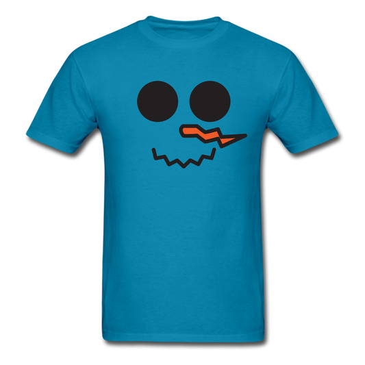 Snowman Face 2 SS TShirt - turquoise