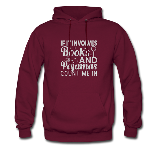 If it involves books hoodie - burgundy