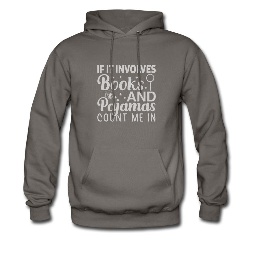 If it involves books hoodie - asphalt gray