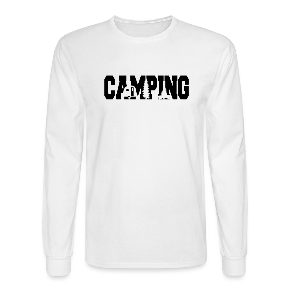 Camping 2 Long Sleeve T-Shirt - white