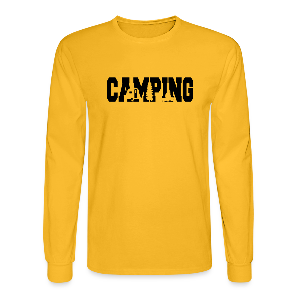 Camping 2 Long Sleeve T-Shirt - gold