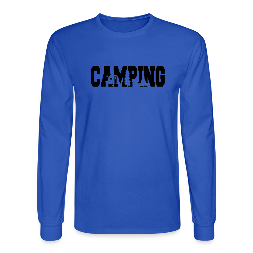 Camping 2 Long Sleeve T-Shirt - royal blue