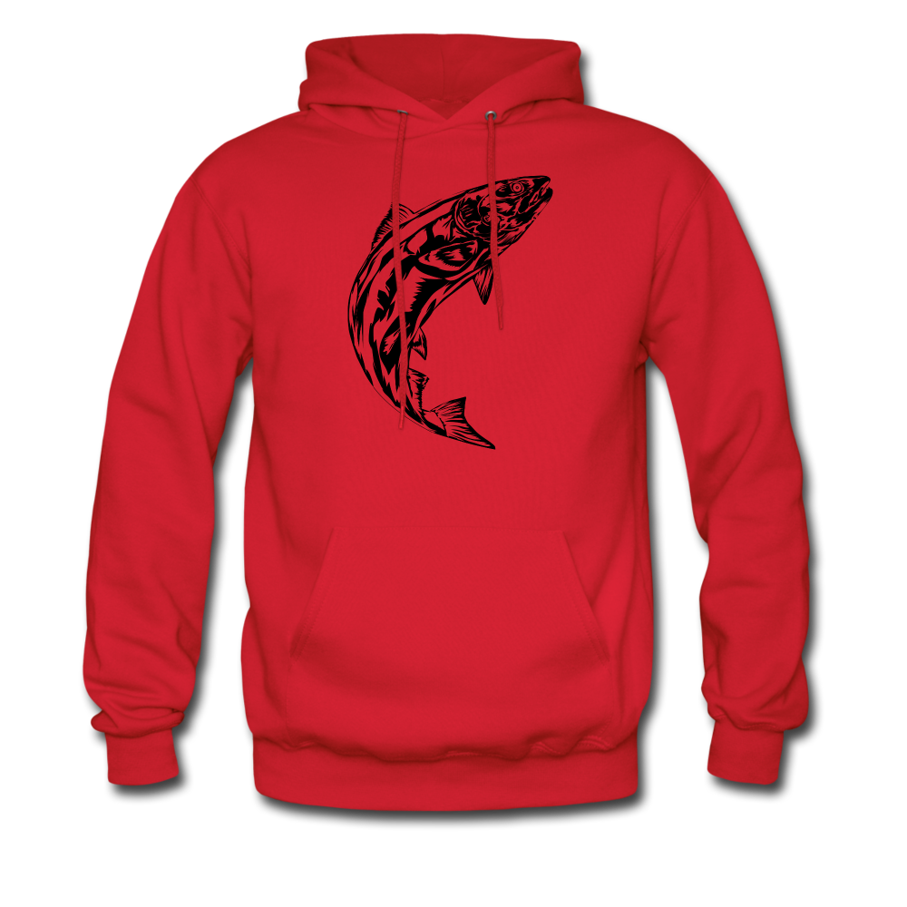 Jumping Fish Hoodie - red