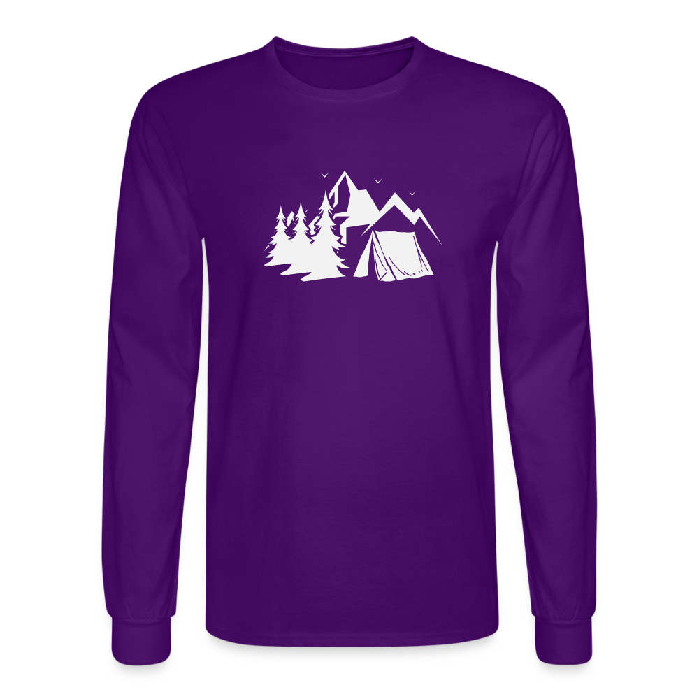 Camping Long Sleeve T-Shirt - purple