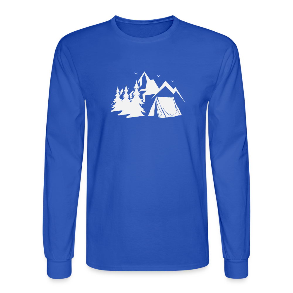 Camping Long Sleeve T-Shirt - royal blue