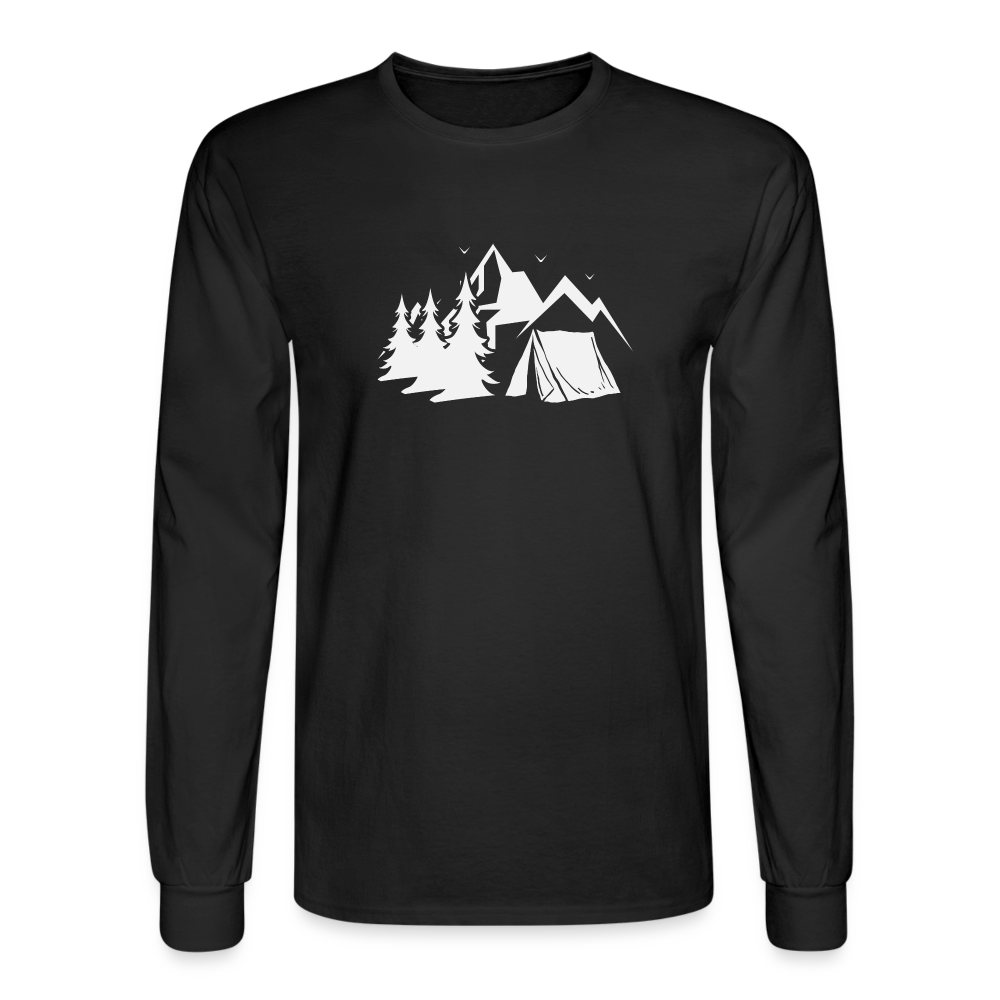 Camping Long Sleeve T-Shirt - black